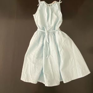 Blue and white cotton stripped sundress
